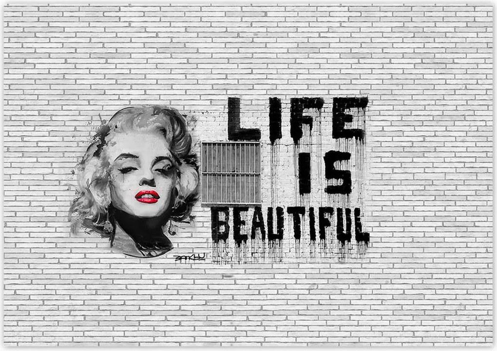 Poszterek 100x70 Banksy Life is beautiful