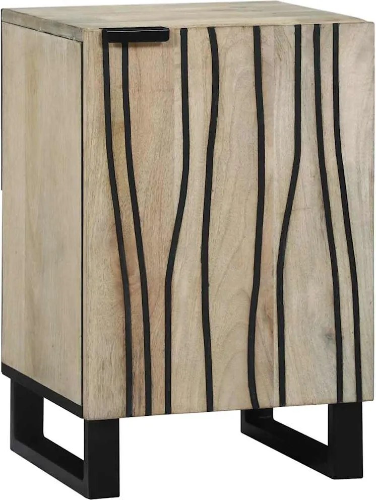 vidaXL Fürdőszobai mosdószekrény Fehér 38 x 33,5 x 58 cm Faanyag