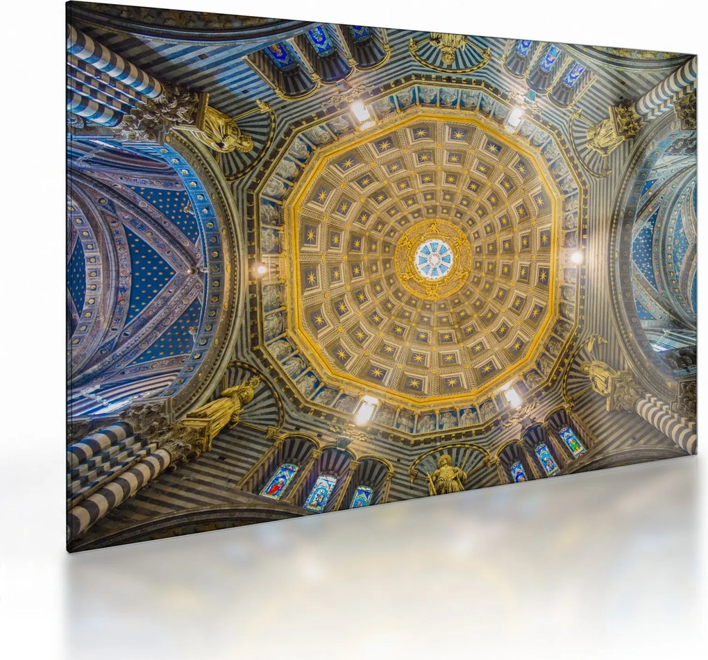 A Siena templom mennyezetének képe (üvegen) (70x50 cm)