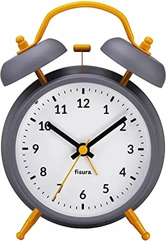 Csendes analóg ébresztőóra Led lámpával és zajmentes mechanizmussal 11,7 cm