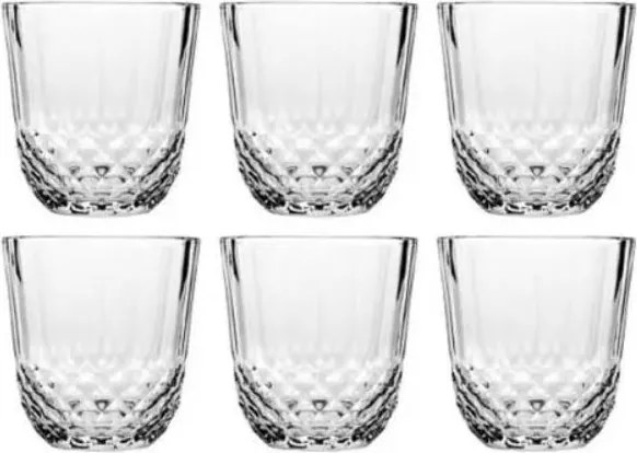 6 részes üveg pohárszett 320 ml