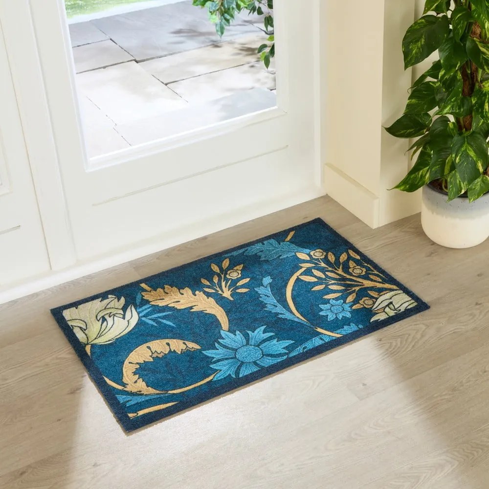 Lábtörlő 50x80 cm William Morris Blue – Artsy Doormats