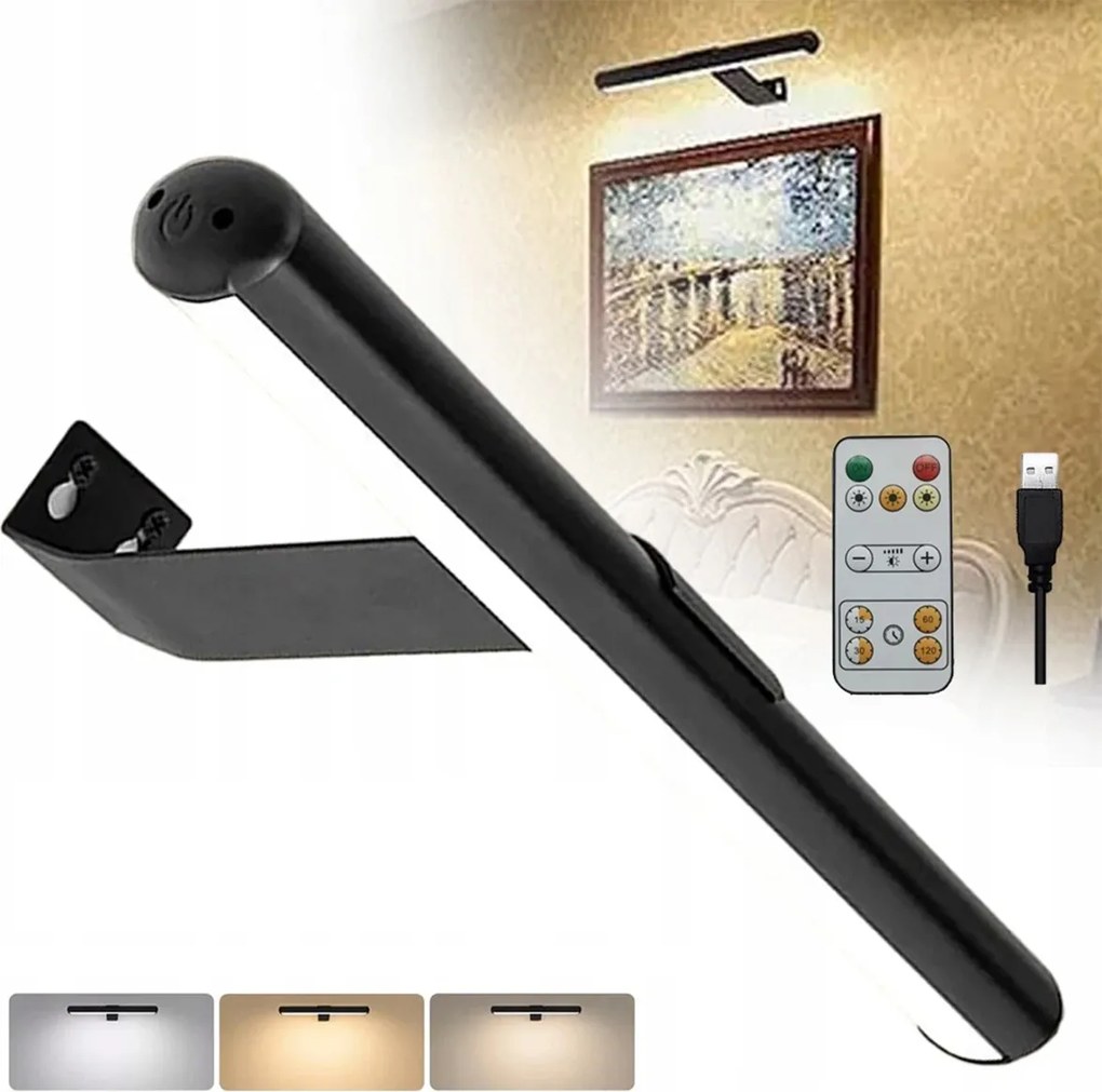 Mágneses Led Fali Lámpa Akkumulátorral És Távirányítóval