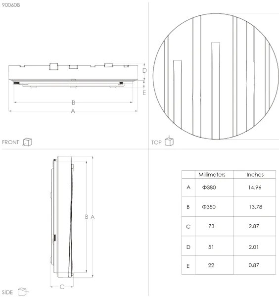 Eglo 900608 - LED Mennyezeti lámpa FERENTINO LED/19,5W/230V á. 38 cm