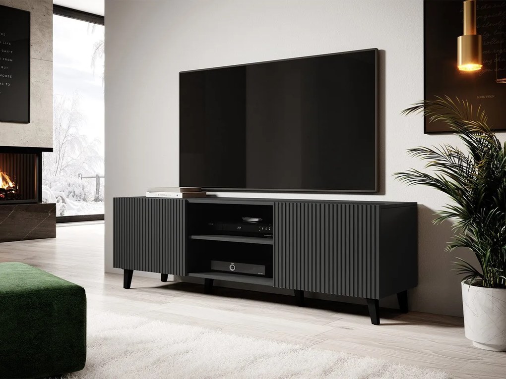 TV szekrény Teldaruna Grey 150 (antracit) . 1106274