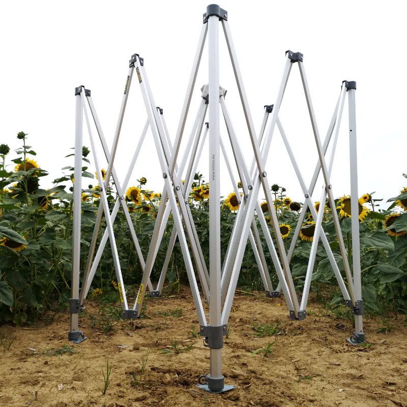 Alumínium esküvői sátor 3x6 m – elegáns és gyorsan felállítható - plusz 3 oldalfal - Kék