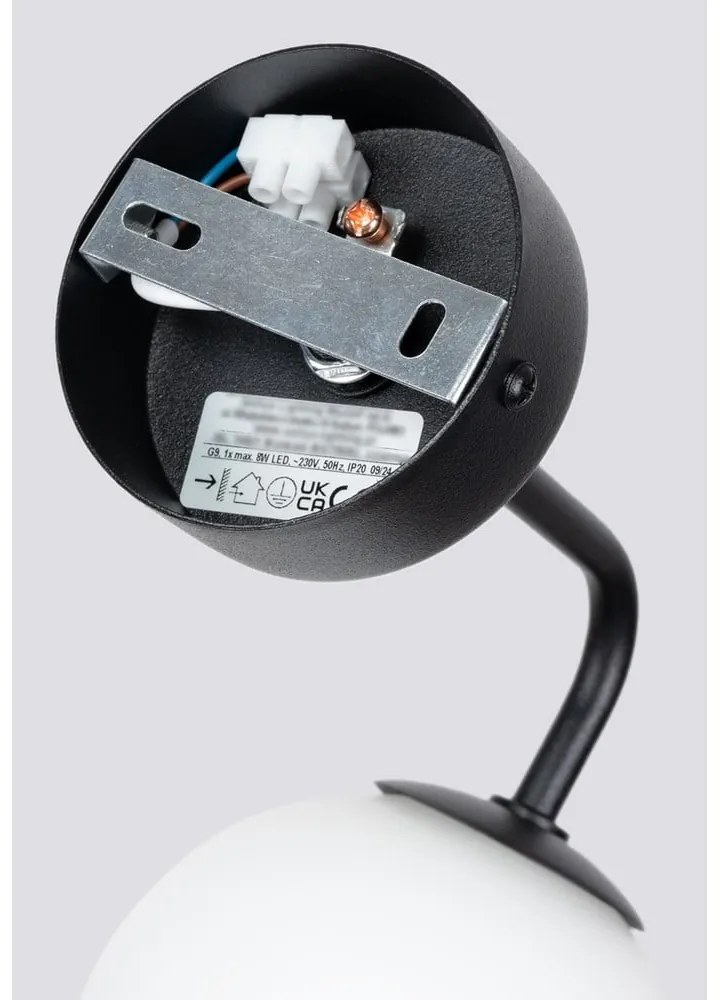 Fekete-fehér fali lámpa Beam – Sollux