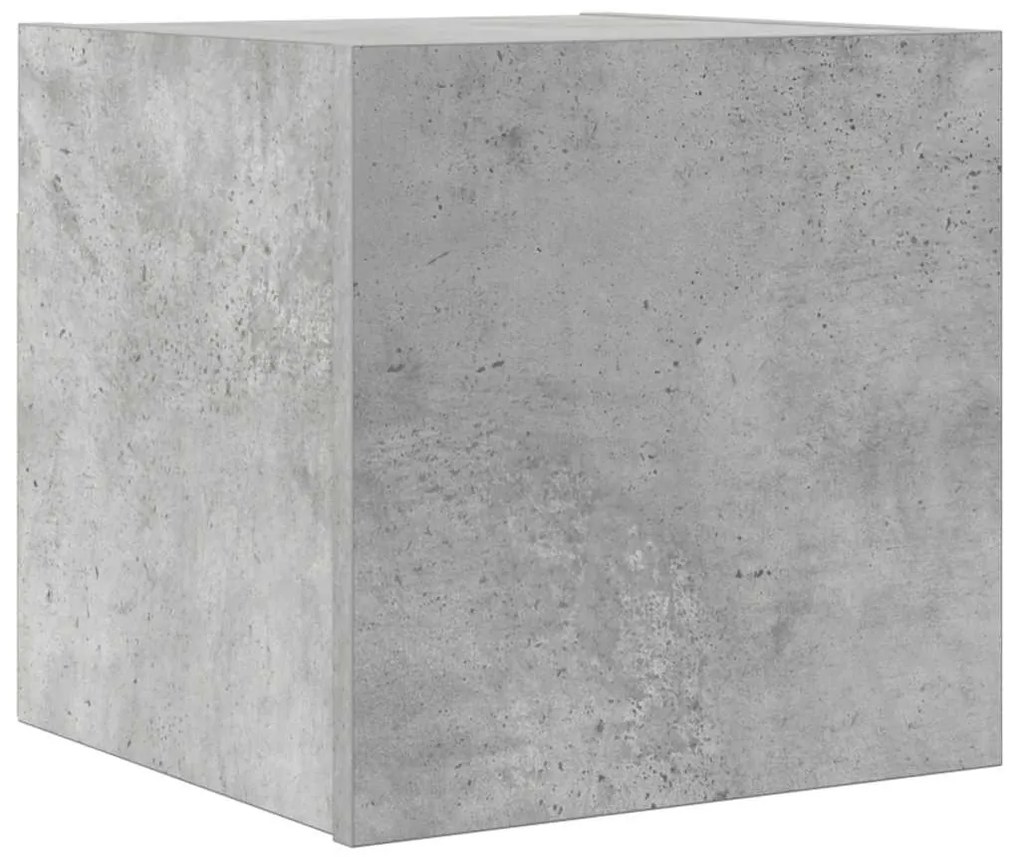 betonszürke falra szerelhető TV-szekrény 30,5 x 30 x 30 cm