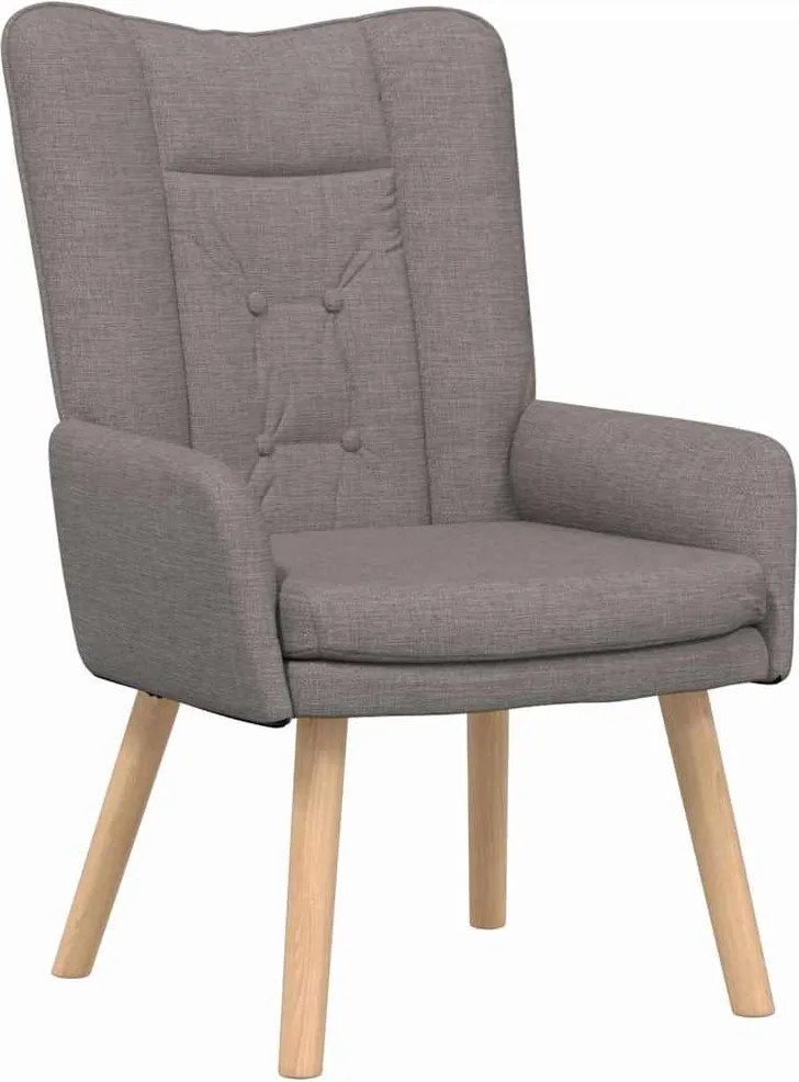 vidaXL karosszék Tópszínű 63 x 67 x 94 cm Szövet és rétegelt lemez