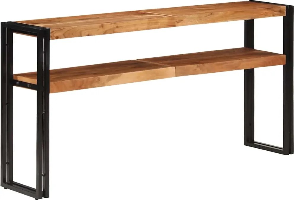 vidaXL tömör akácfa tálalóasztal 150 x 30 x 75 cm