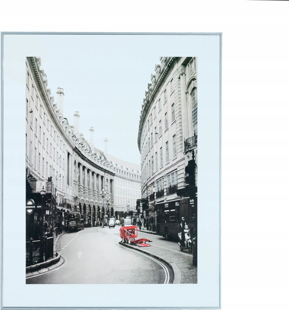 Vászonkép London műanyag 50x40cm Ezüst Keret