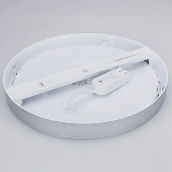 Solight WD244-S - LED panel 2 az 1-ben 24W/230V 3000/4000/6000K átm. 30 cm IP54 ezüstszínű