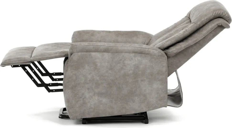 Elektromos relax fotel állítható háttámlával szürke vintage szövet TV-Q8575 GREY3