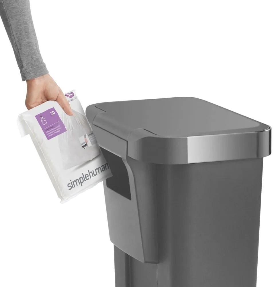 Pedálos műanyag szemetes 45 l - simplehuman