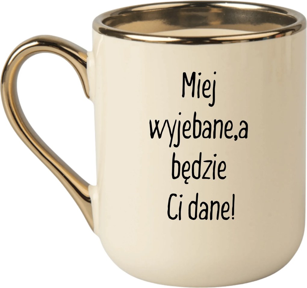 Bögre Elegáns Bézs Arany Rant Vicces Ajándék Legyen