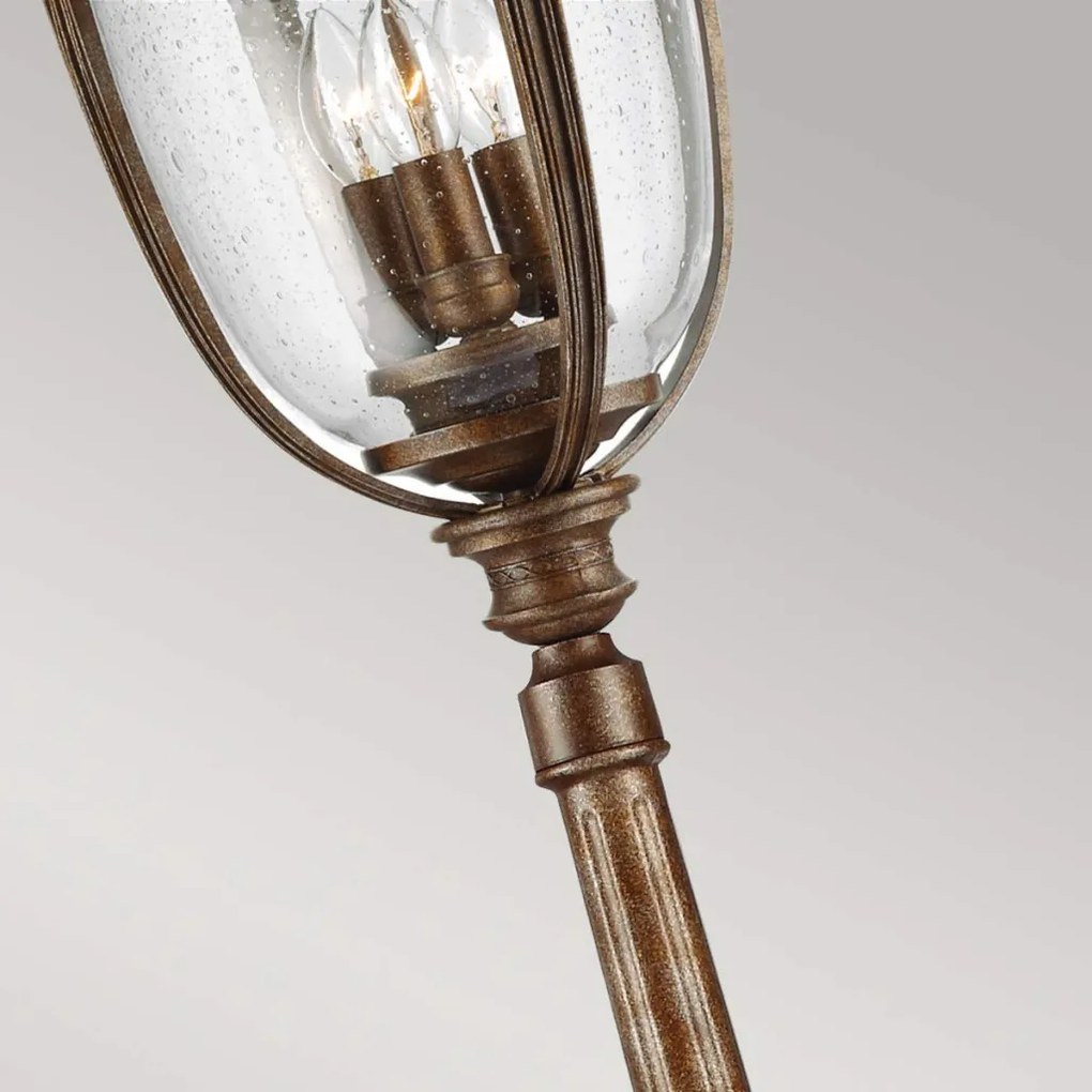 ELSTEAD FE-EB5-L-BRB ENGLISH BRIDLE Kandeláber Antik bronz, Átlátszó E14 IP44