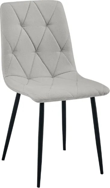 LIBRA PLATINUM GREY szürke szék fekete lábakkal