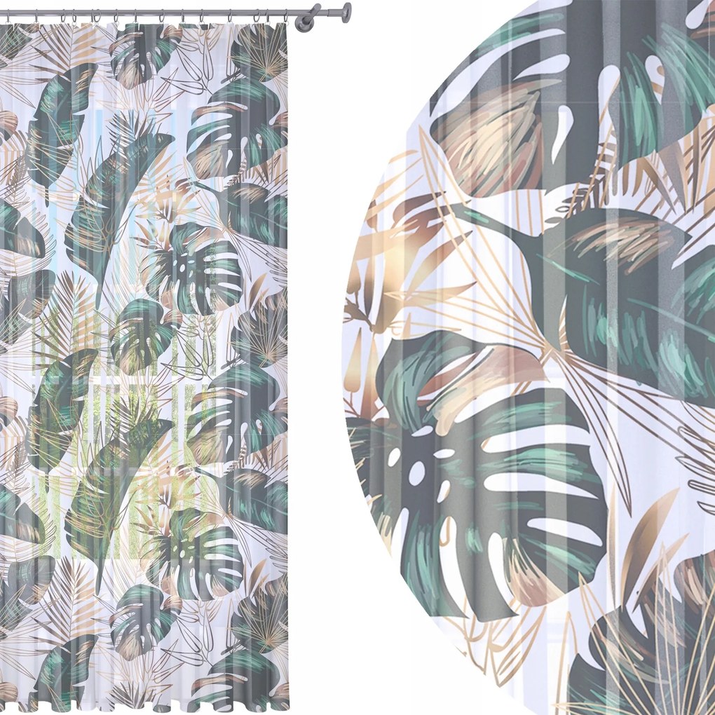 Függöny Kész Függöny 140x240 Fátyol Festett Béka 050