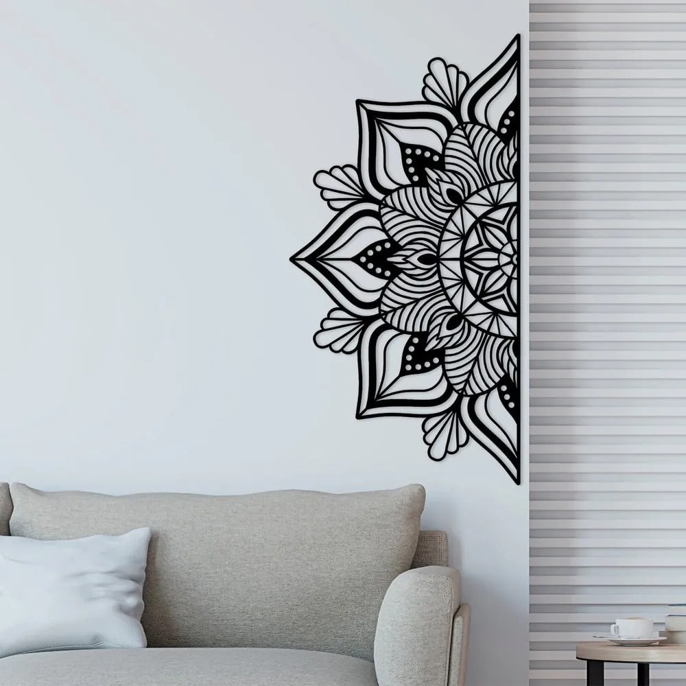 Fém fali dekoráció 118x59 cm Mandala – Wallity