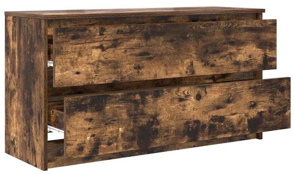 füstös tölgy színű szerelt fa TV-szekrény 100x35x54 cm