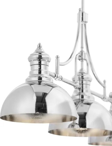 Jupiter 1789 - PT3 - PLATINO 3xE27/60W/230V ezüst rúd csillár