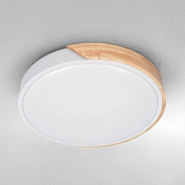 Brilagi - LED mennyezeti lámpa PILANA LED/24W/230V tölgy/fehér átm. 30 cm