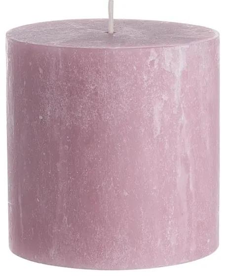 RUSTIC gyertya, rózsaszín 10cm