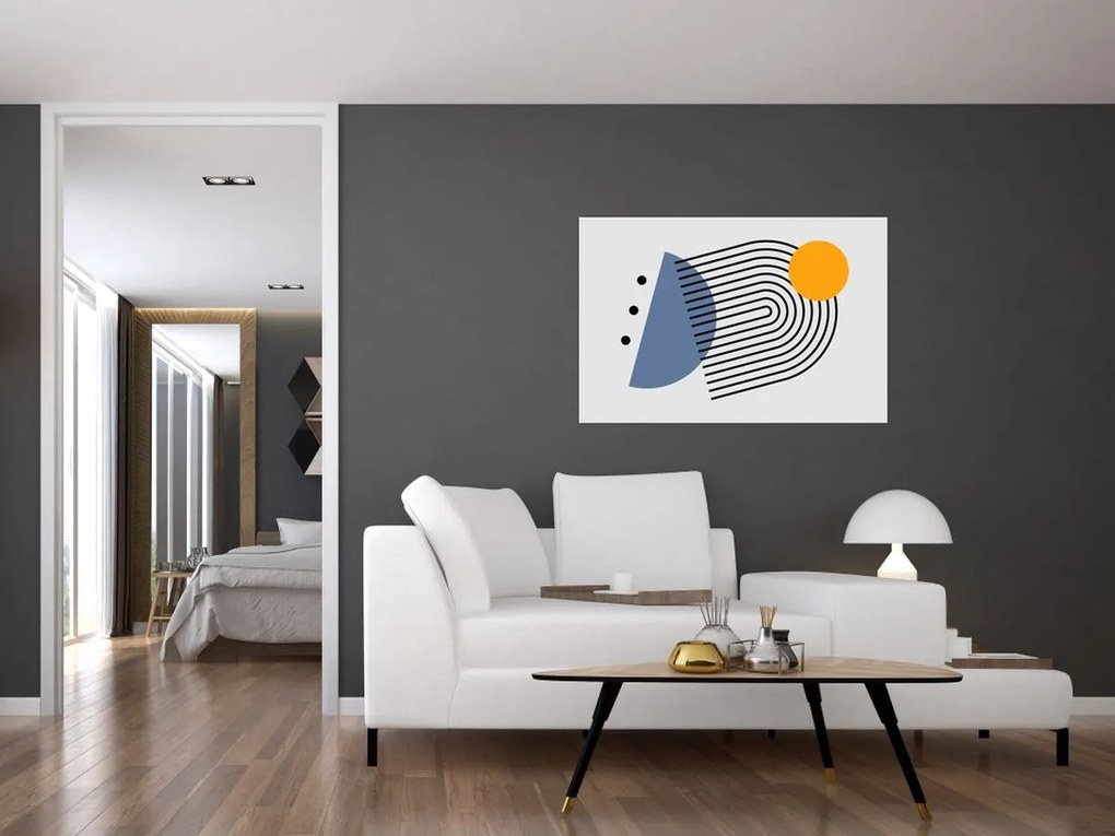 Kép - Minimalista absztrakció N⁰2 (90x60 cm)