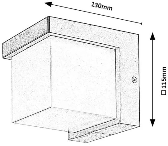 Rabalux 77095 - LED Kültéri fali lámpa ANDELLE LED/10W/230V IP54 fekete