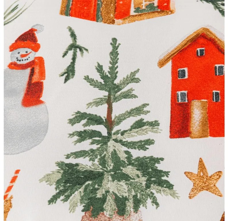 Mikroflanel ágyneműhuzat FESTIVE MAGIC fehér Ágyneműhuzat mérete: 2 db 70 x 90 cm | 200 x 220 cm