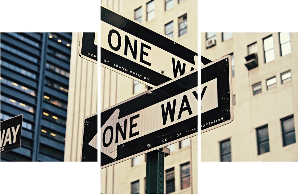 Kép - New York ONE WAY (90x60 cm)