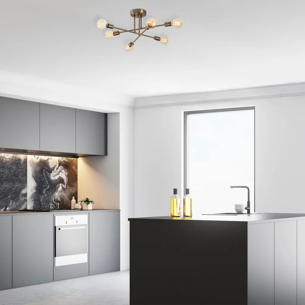 Flower mennyezeti lámpa, vintage