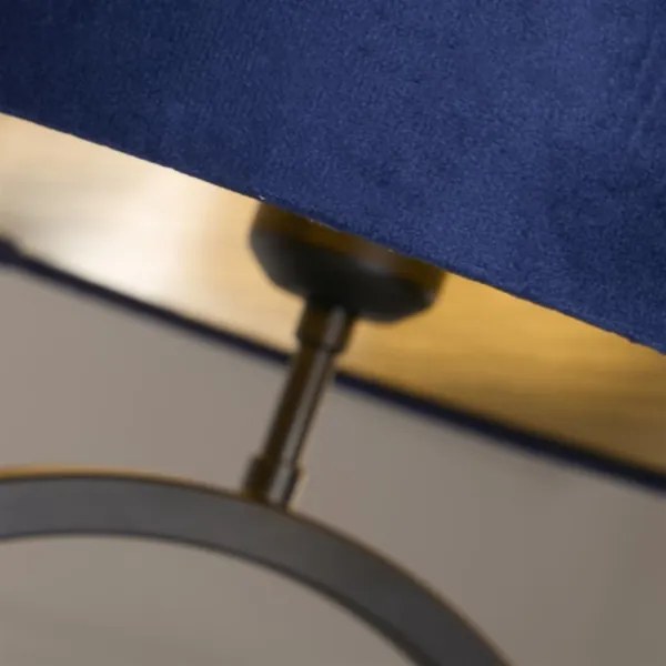 Searchlight EU93101AZ - ELEGANT asztali lámpa 1xE27/60W/230V kék