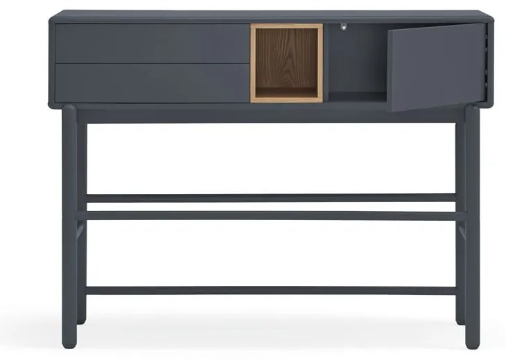 Sötétszürke konzolasztal 35x120 cm Corvo - Teulat