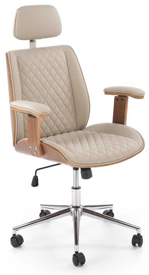 Gettysburg irodai szék, bézs / dió