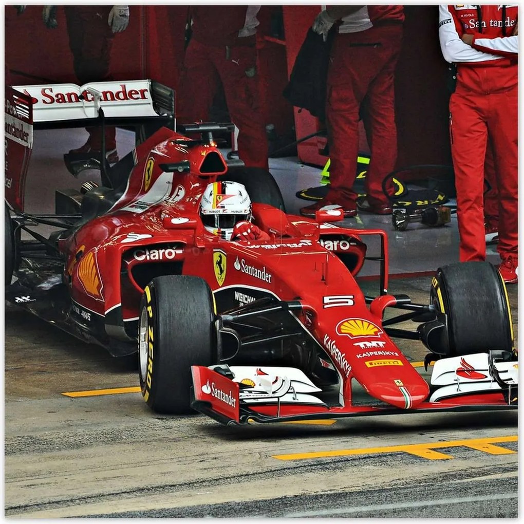 Poszterek 140x140 Sebastian Vettel F1 Bolid