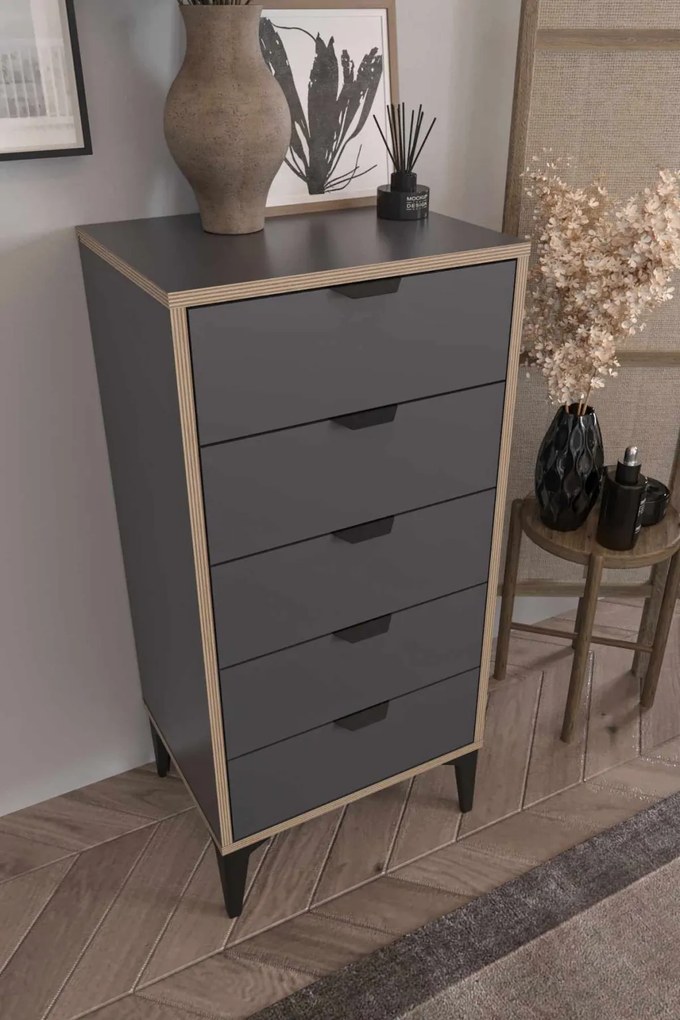 Arden komód, antracit, 50 cm