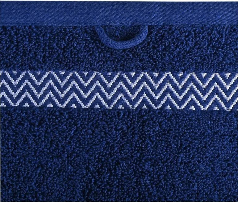 EMI Ates sötétkék pamut törölköző 50x90 cm