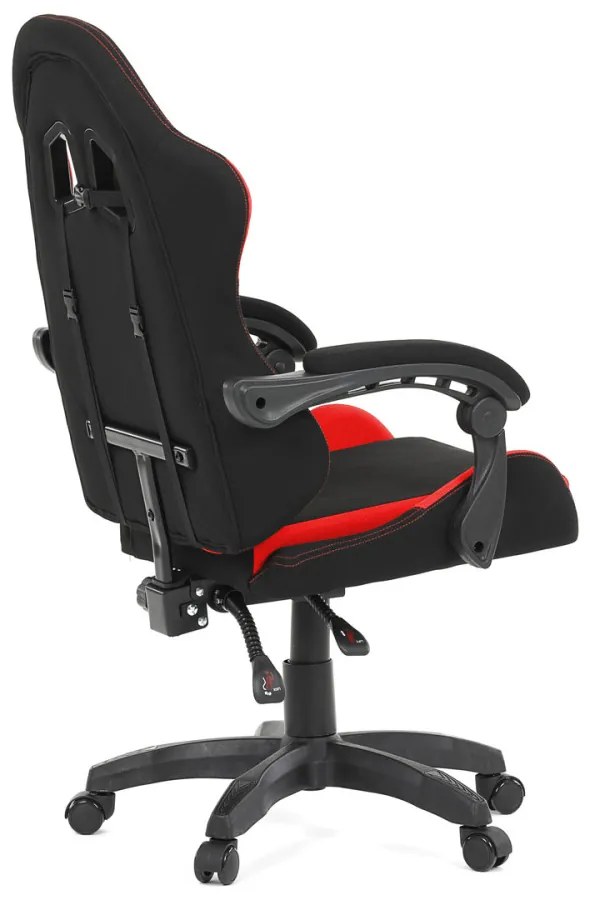 Scaun pivotant de birou Red Gamer cu tapițerie din țesătură. KA-R209