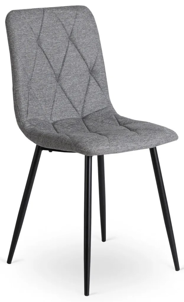 Étkezőszett HARRY asztal 102–142 cm artisan tölgy/fekete + 4 ROBIN 2 szék szürke