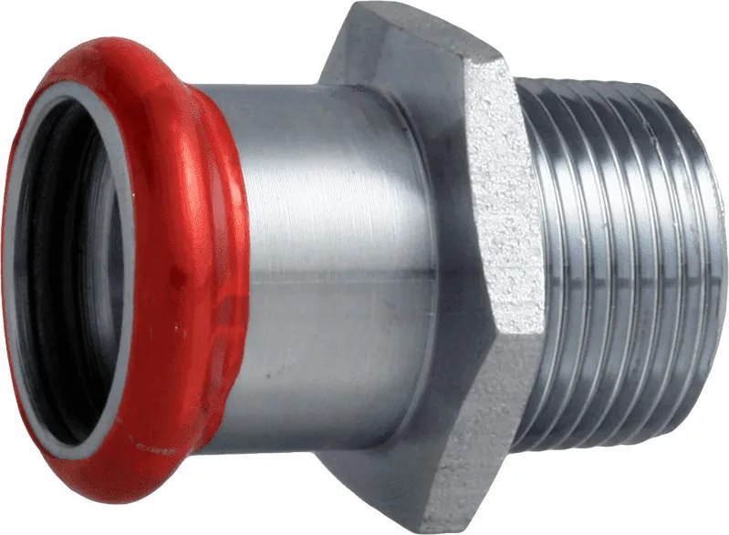 FixTrend Steel Press szénacél külső menetes átmeneti idom, 42mm x6/4”K