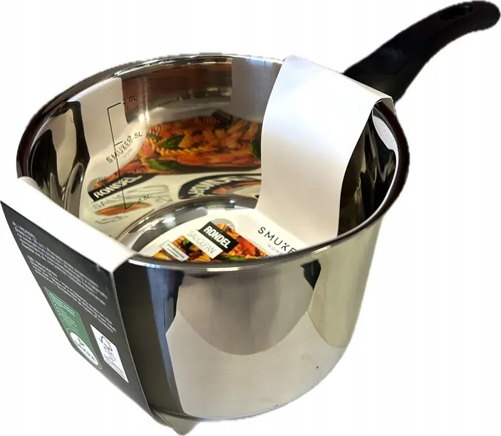 Rozsdamentes acél serpenyő Smukee 16 cm 2 L