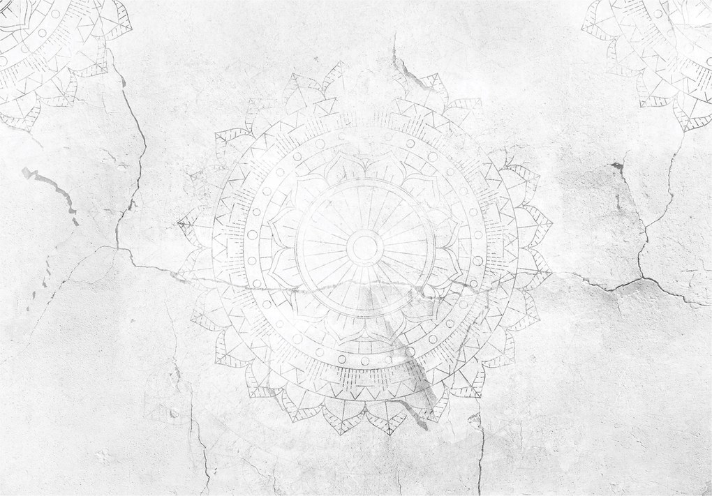 Flizelin fotótapéta Mandala Szimmetria és geometria kör vakolat 368x280 +ragasztó