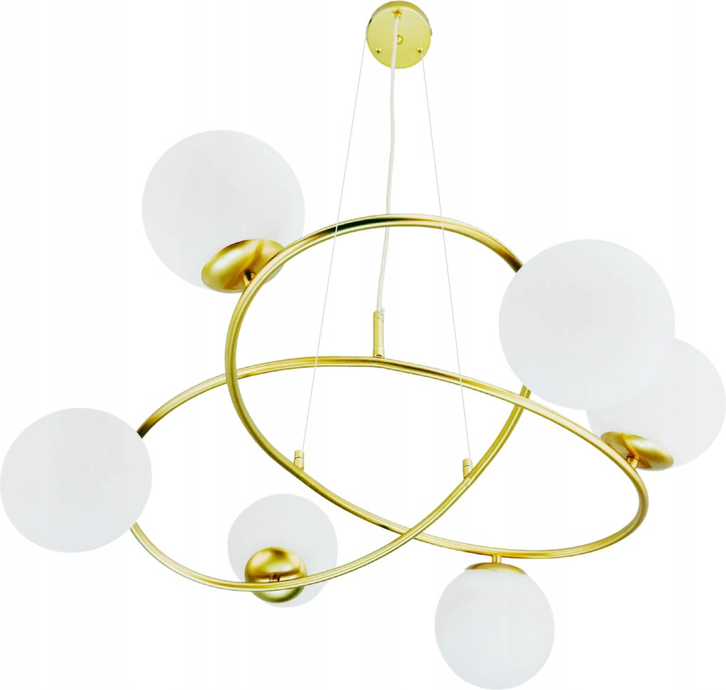 Függőlámpa Mennyezeti Csillár Gömbök arany Modern elegáns csillogás
