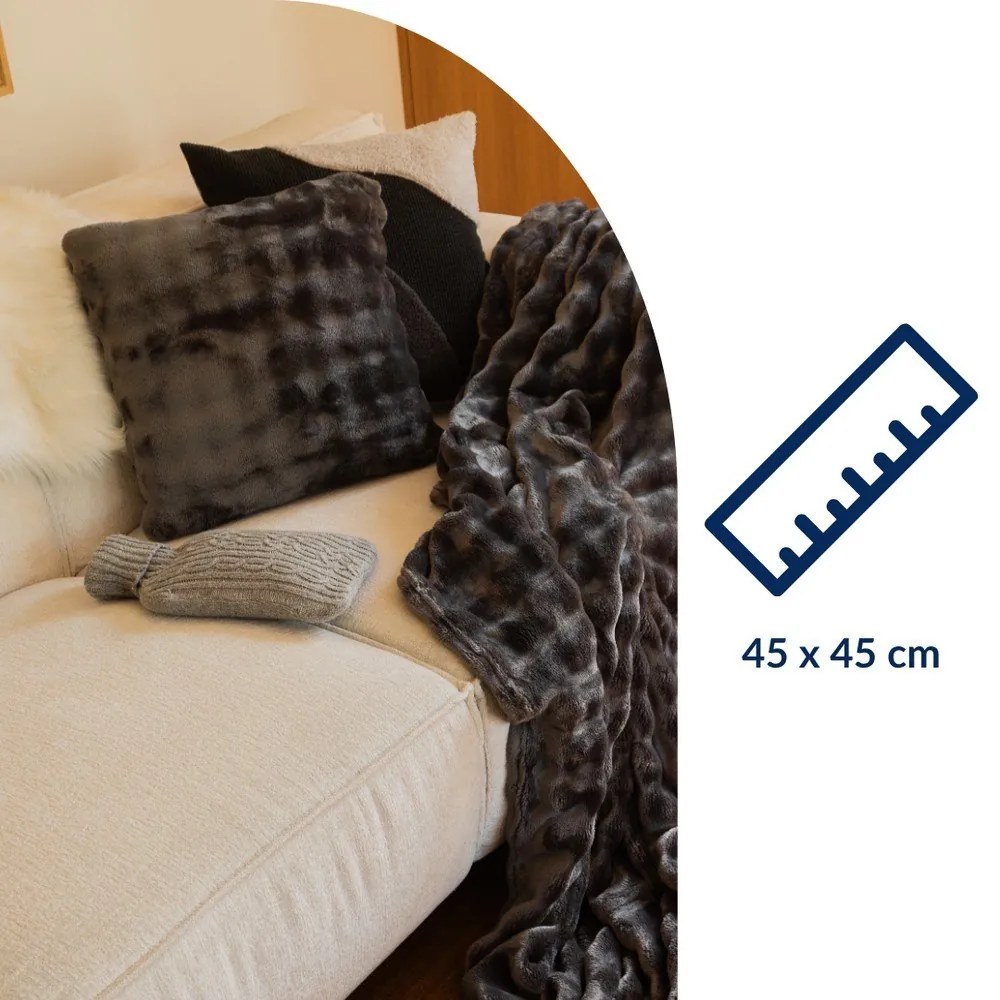 Mikroplüss díszpárna 45x45 cm Wave – Tiseco Home Studio