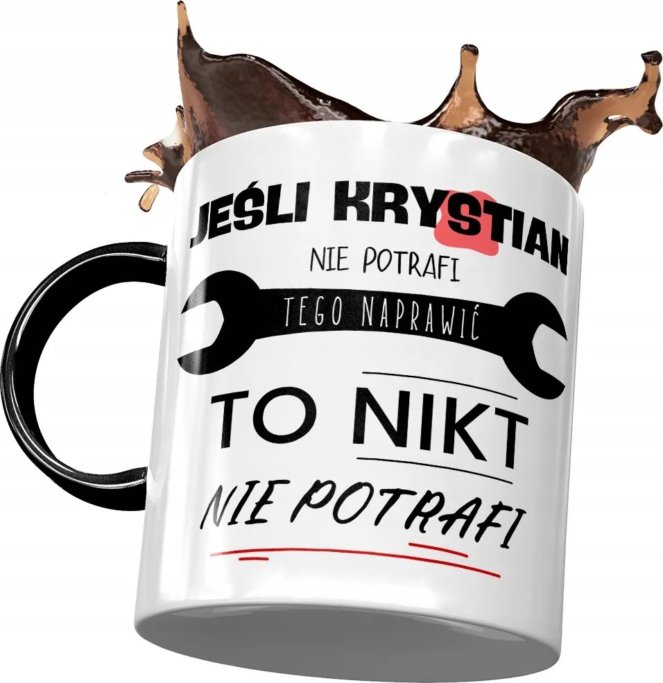 Fekete Bögre Krisztián Férj Kolléga Ajándék Nyomtatott Fotóval