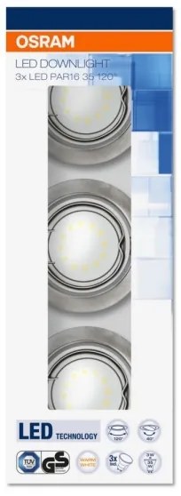 Osram - KÉSZLET 3x LED Beépíthető lámpa  3xGU10/3W/230V