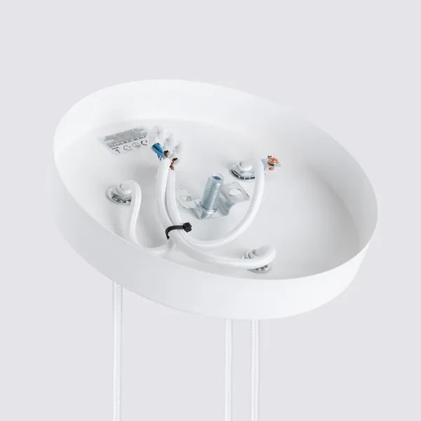 Sollux SL.1538 - Csillár zsinóron KARBON 3xGU10/10W/230V fehér