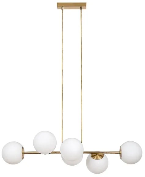 Rabalux 72249 - Csillár zsinóron KIARA 6xE27/35W/230V arany