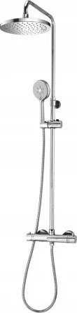 Falra Szerelhető Termosztatikus Zuhanyoszlop, Króm